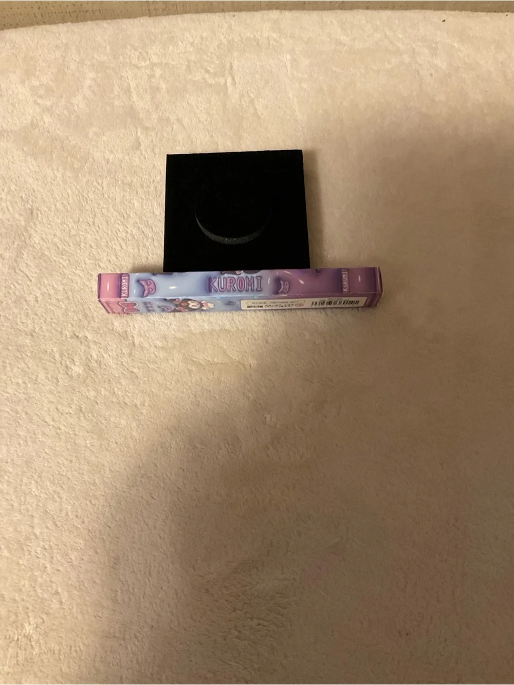 Purple Gradient Silicone Pencil Case with Character Print